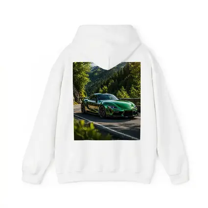 Green Toyota Supra Mountain Road Drive