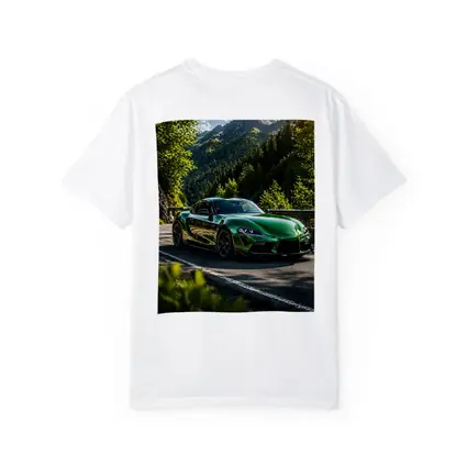 Green Toyota Supra Mountain Road Drive