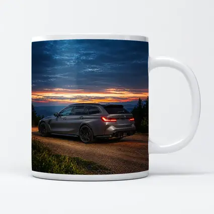 BMW M3 Touring Sunset Mountain Gravel Road