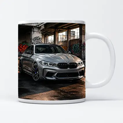 BMW M3 Gray Urban Abandoned Building Setting
