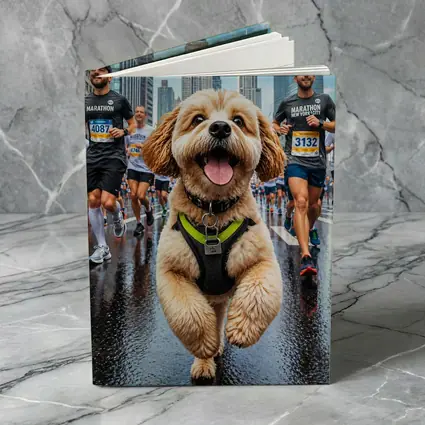 Goldendoodle Running New York City Marathon
