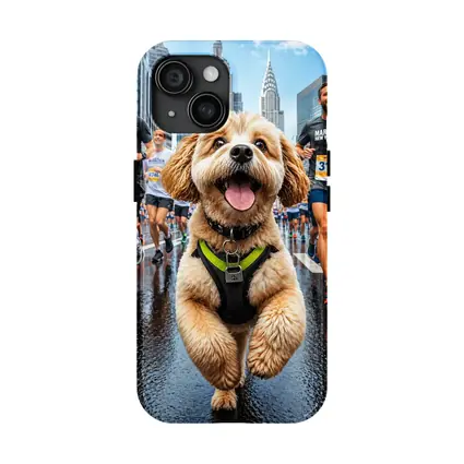 Goldendoodle Running New York City Marathon
