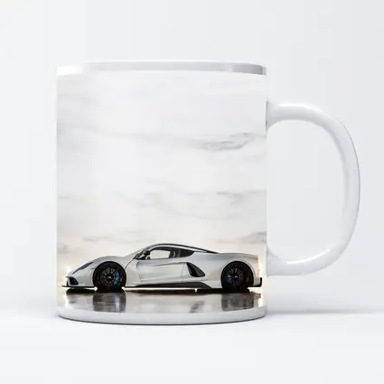 Hennessey Venom F5 White Marble Background