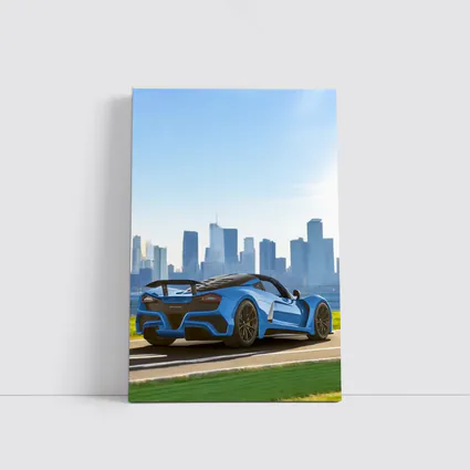 Hennessey Venom F5 Blue City Skyline