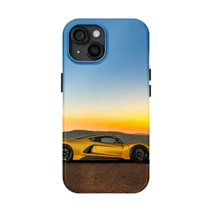 Hennessey Venom F5 Yellow Supercar Sunset