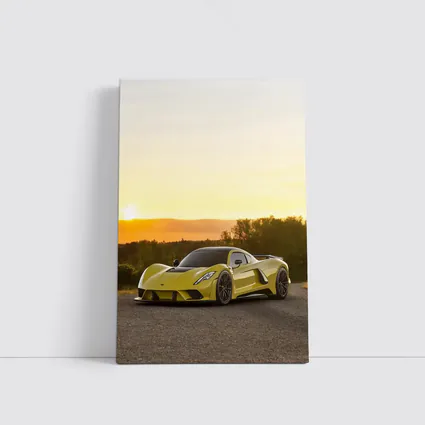 Hennessey Venom F5 Supercar Golden Sunset