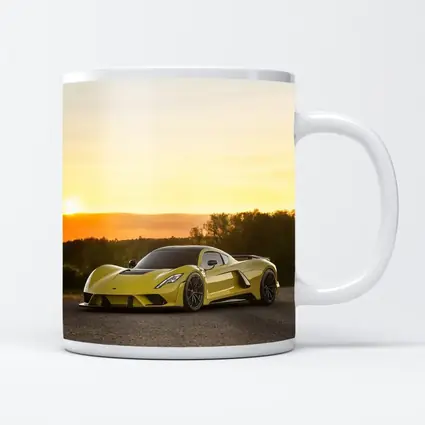 Hennessey Venom F5 Supercar Golden Sunset