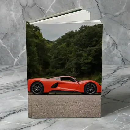 Hennessey Venom F5 Orange Supercar Wooded Road