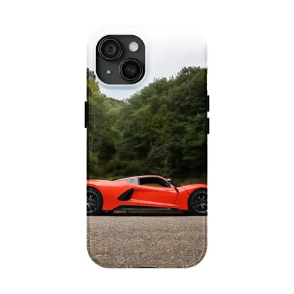 Hennessey Venom F5 Orange Supercar Wooded Road