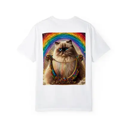 Himalayan Cat Rainbow Harp Clouds Fantasy