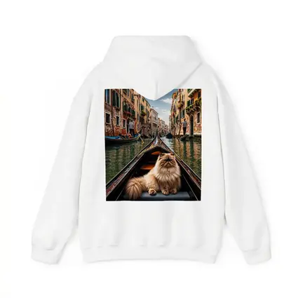 Himalayan Cat Riding Gondola Venice Canal