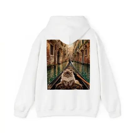 Himalayan Cat Riding Gondola Venice Canal