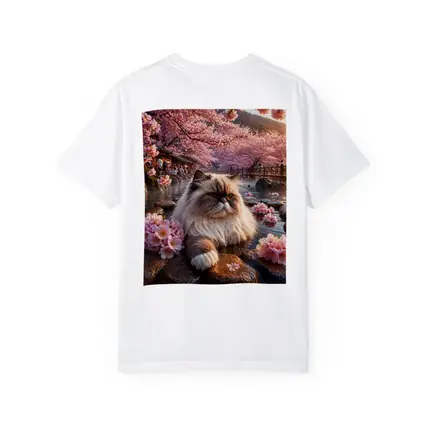 Himalayan Cat Cherry Blossoms Japanese Hot Springs