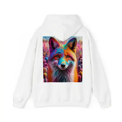 Fox Portrait Holi Color Powder Festival