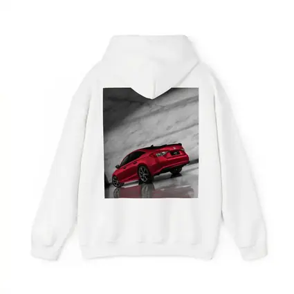 Honda Civic Red Car Marble Studio Background