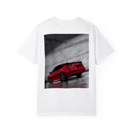 Honda Civic Red Car Marble Studio Background