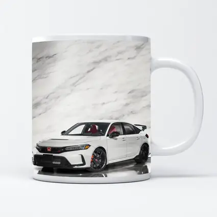 Honda Civic Type R White Marble Background