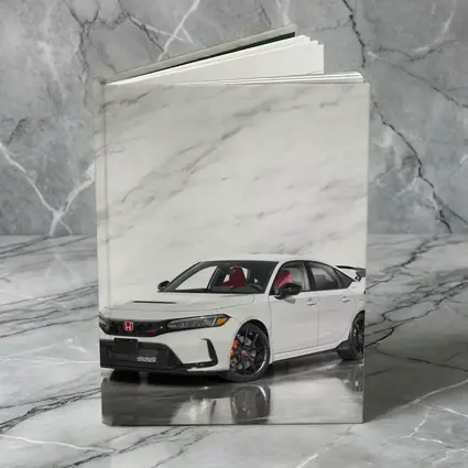 Honda Civic Type R White Marble Background