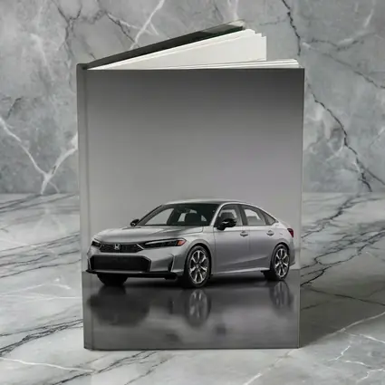 Honda Civic Silver Sedan Studio Setting