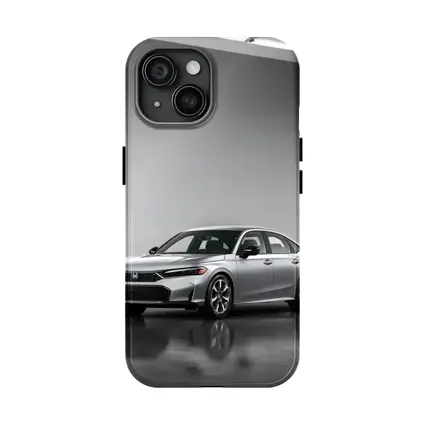 Honda Civic Silver Sedan Studio Setting