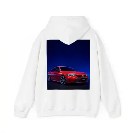 Red Honda Civic Dark Blue Studio Background