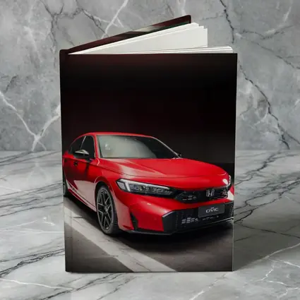 Honda Civic Red Car Dark Garage
