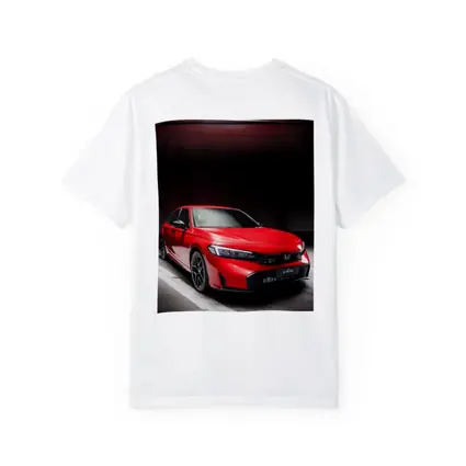 Honda Civic Red Car Dark Garage