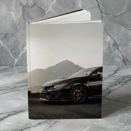 Honda Civic Type R Black Mountain Backdrop