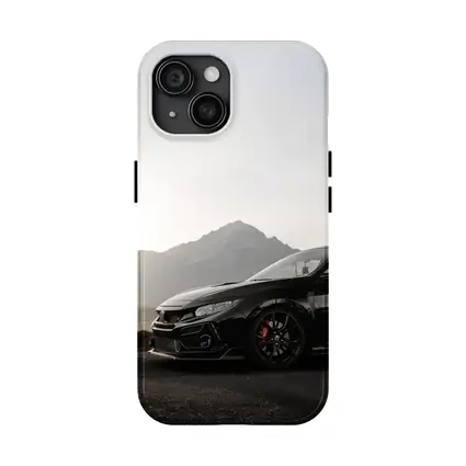 Honda Civic Type R Black Mountain Backdrop