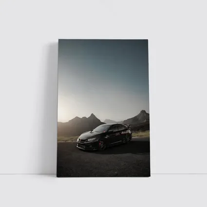 Honda Civic Type R Black Mountain Sunset