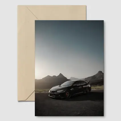 Honda Civic Type R Black Mountain Sunset
