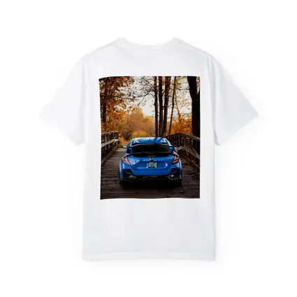 Honda Civic Type R Blue Autumn Park