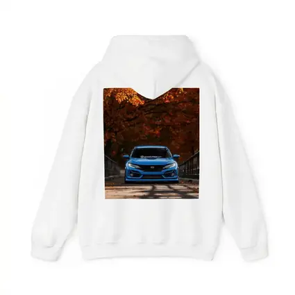 Honda Civic Blue Front Autumn Trees