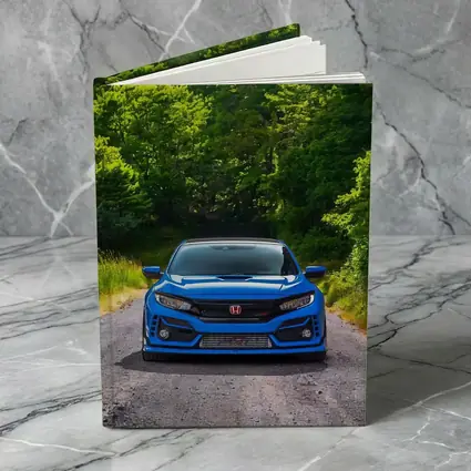 Honda Civic Type R Blue Forest Road