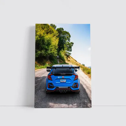 Honda Civic Type R Blue Mountain Road
