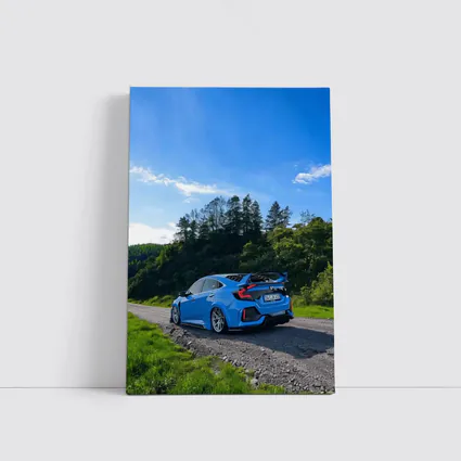 Honda Civic Type R Blue Country Road