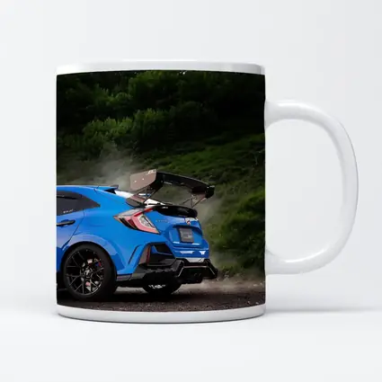 Honda Civic Type R Blue Forest Road