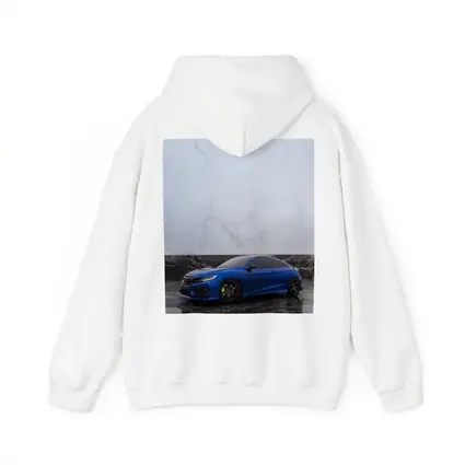 Honda Civic Blue on Marble Background