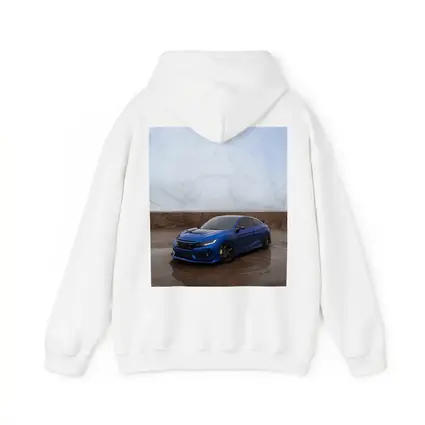 Honda Civic Blue Car on Marble Background