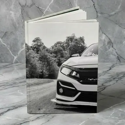 Honda Civic Front Close Up Forest Road