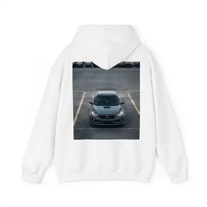 Honda Civic Type R Gray Parking Lot