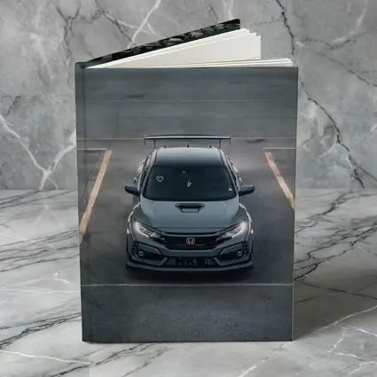 Honda Civic Type R Gray Parking Lot