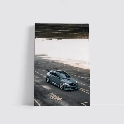 Honda Civic Type R Gray Urban Street