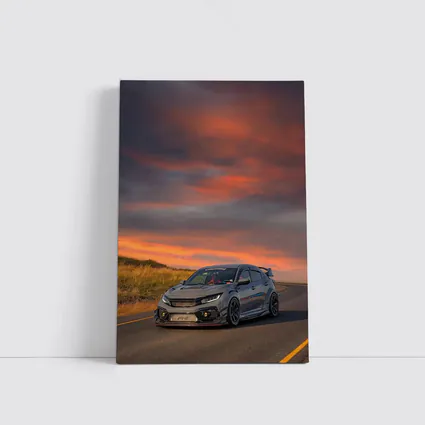 Honda Civic Type R Grey Sunset Sky