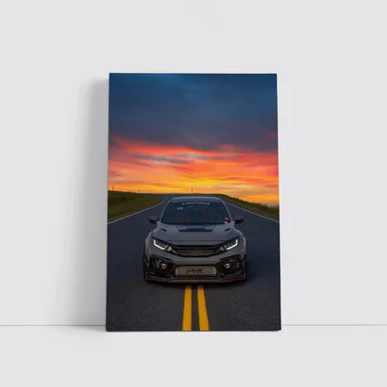 Honda Civic Type R Sunset Road