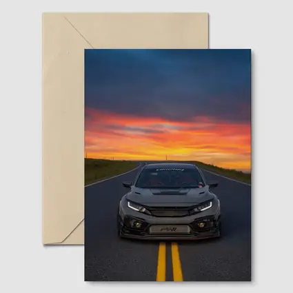 Honda Civic Type R Sunset Road