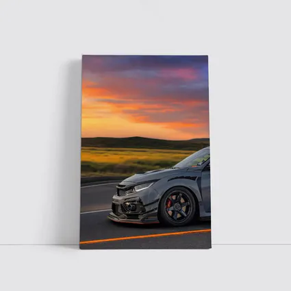 Honda Civic Type R Grey Sunset Road