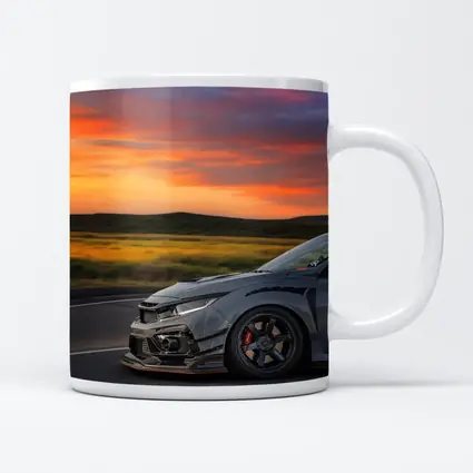Honda Civic Type R Grey Sunset Road