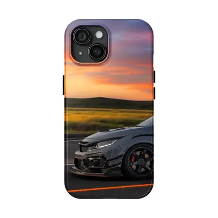 Honda Civic Type R Grey Sunset Road