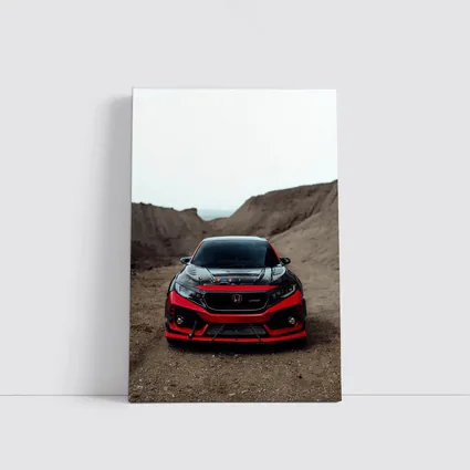 Honda Civic Type R Red Mountain Dirt Road